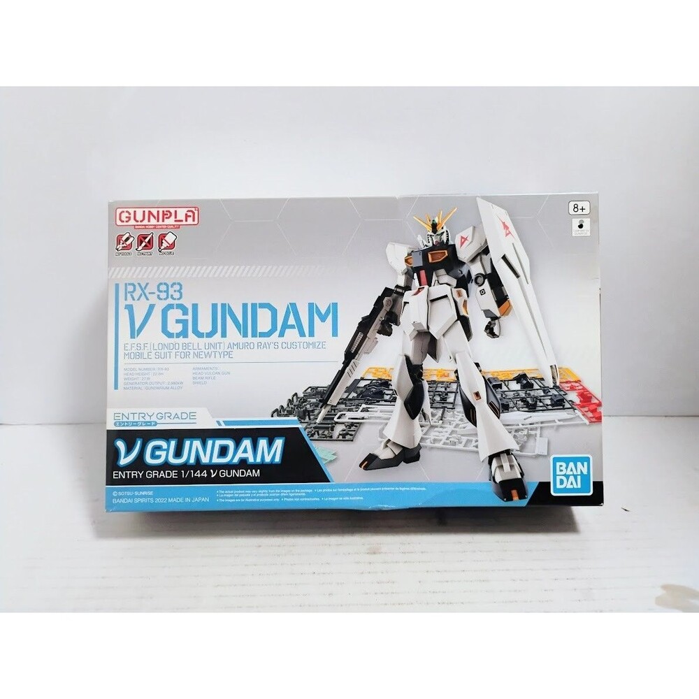 BANDAI RX-93 V GUNDAM ENTRY GRADE 1/144 SCALE MODEL KIT NEW OPEN BOX